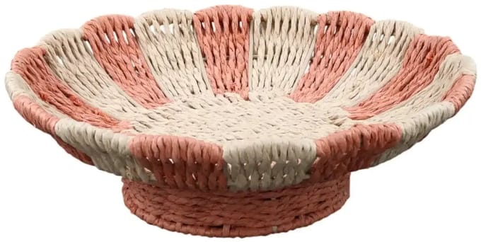 House of Nature Schaal Netstal oranje 30cm