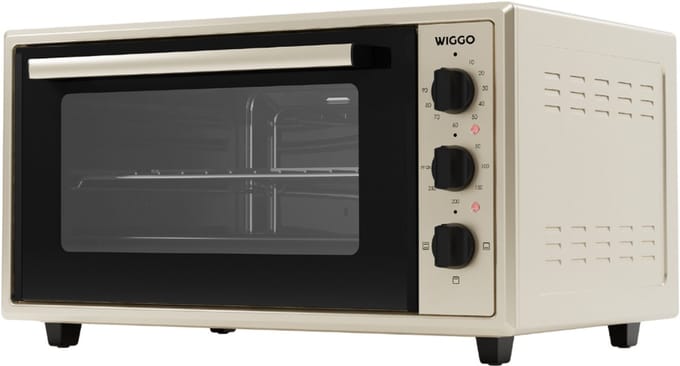 Wiggo WMO-E456(C) - Vrijstaande Mini Oven - Electrisch - 60 CM - 45 liter - 2000 W - 5 Jaar Garantie - Creme