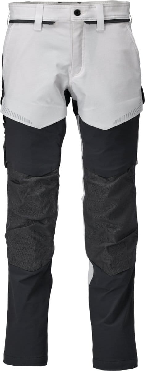 Mascot Customized Broek met kniezakken 22379-311 - wit/steengrijs - C44 - 76