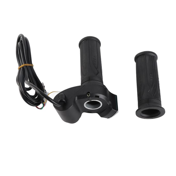 1 Paire Poignée Étanche à Affichage LED pour Voitures Électriques Vélo Scooter black