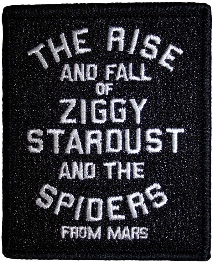 David Bowie - The Rise and Fall Patch - Zwart/Wit