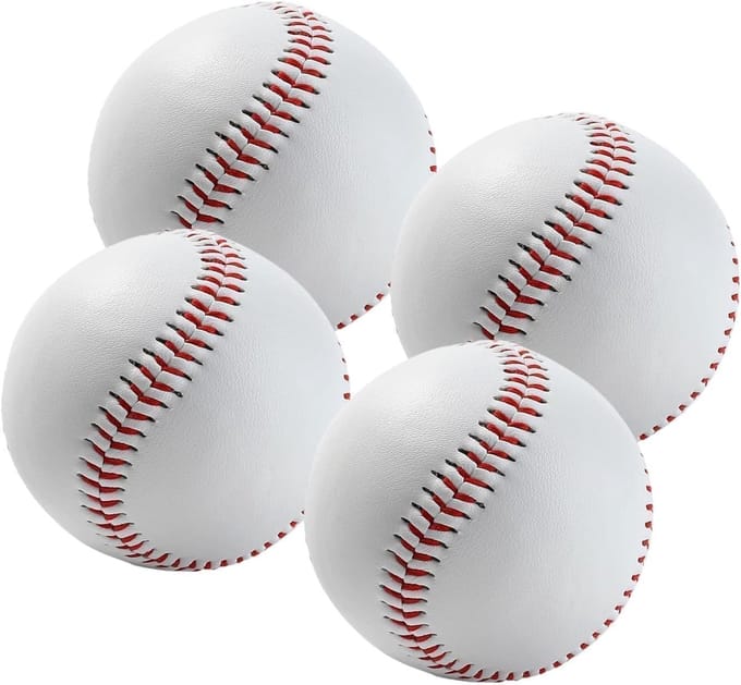 Honkballen Set - Trainingsballen Softbal - Sport Training - Handgestikte Constructie - 72 cm Diameter - Wit