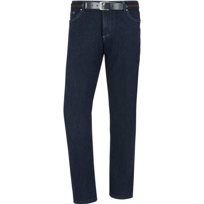 Jan Vanderstorm herren Jeans Met Lage Taille - 37 - donkerblauw - Plus Size