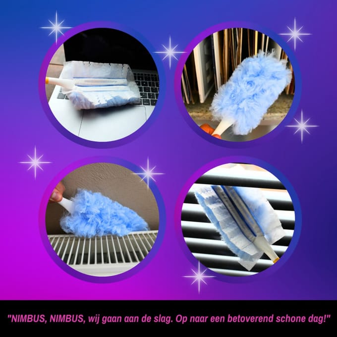 NIMBUS Magic Duster Refill - 4 x 10 stuks - Voordeelverpakking