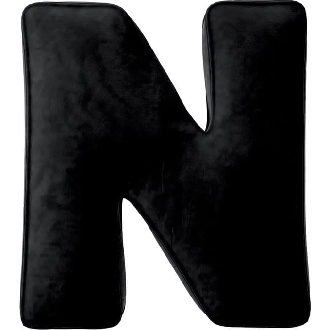 Kussen letter n Yellow Tipi Posh Velvet