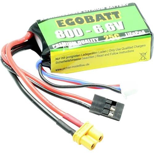 Pichler Modellbau LiFe accupack 6.6 V 800 mAh Aantal cellen: 2 25 C Softcase JR, XT30