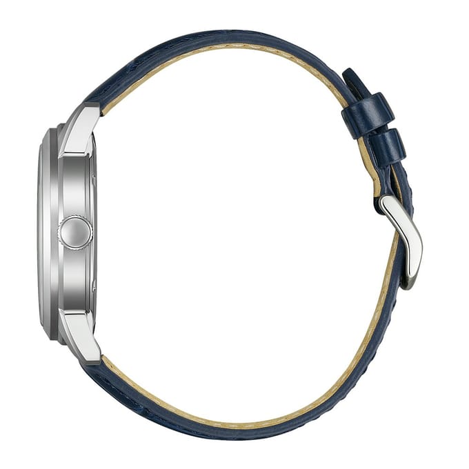 Citizen AW0151-00LC Horloge - Leer - Blauw - Ø 40.5 mm