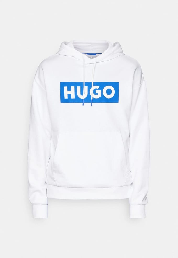 Hugo Nalves 10249110 Blue Hoodie Wit S Man