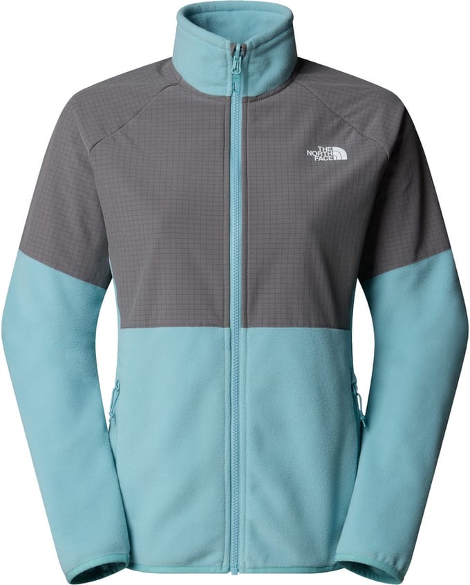The North Face W GLACIER HEAVYWEIGHT FULL ZIP JACKET Dames Outdoorjas - Blue Eclipse/Smoked Pea