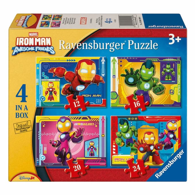 Ravensburger puzzel Iron Man & Friends - Legpuzzel - 12, 16, 20, 24 stukjes