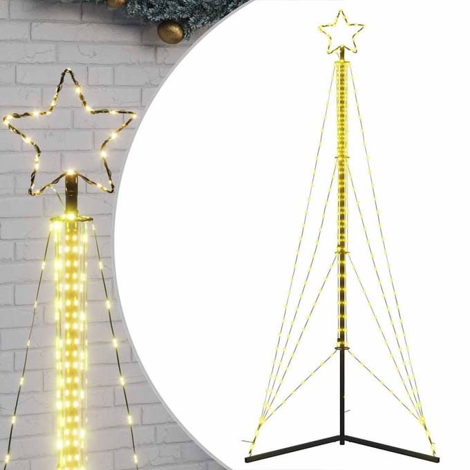 vidaXL - LED-kerstboom - 483 - LEDs - warm - wit - 240 - cm