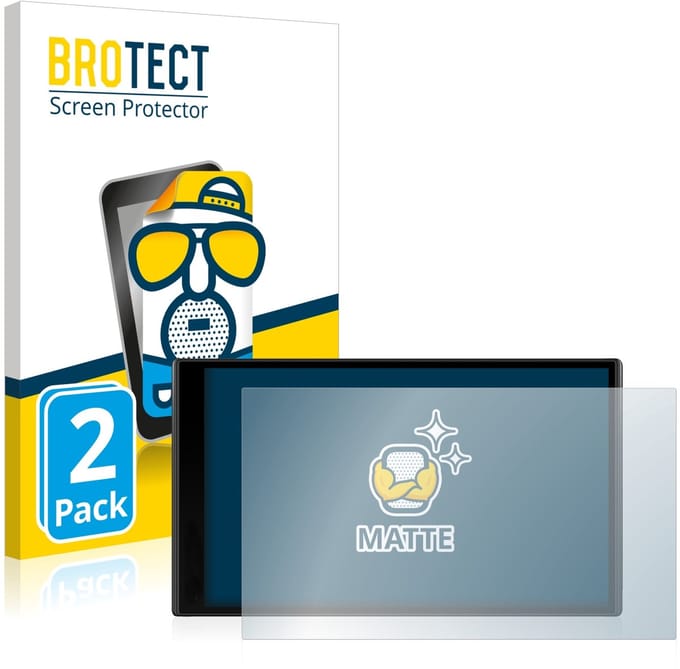 BROTECT - Screenprotector voor Garmin DriveSmart 65 / 61 - Folie Beschermfolie matte 2 Stuks