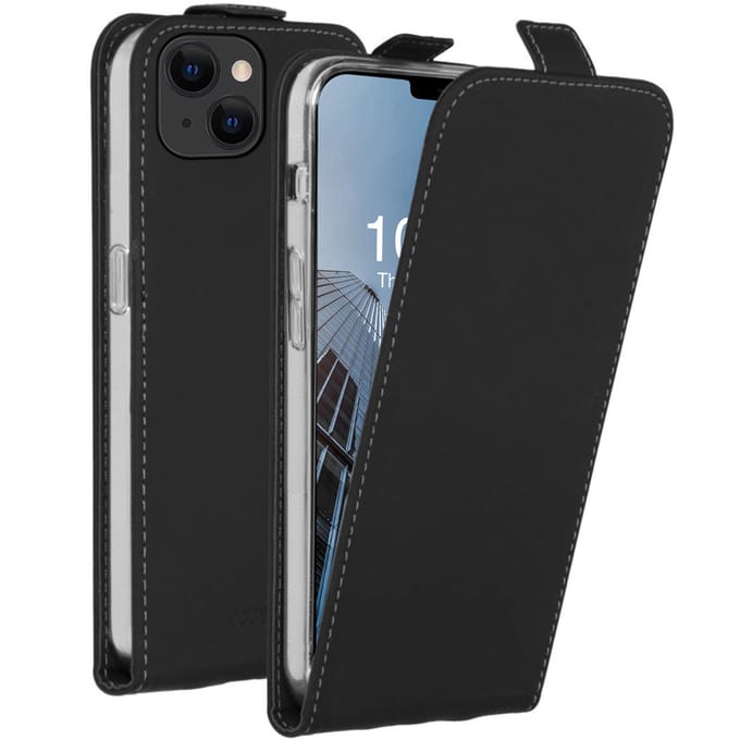 Accezz Hoesje - Geschikt voor Apple iPhone 13 - Flipcase - Zwart
