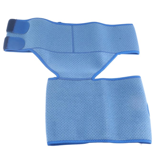 Bande Élastique Améliorée Double Pression Caoutchouc Antidérapant Respirant Protecteur Taille Jambe blue