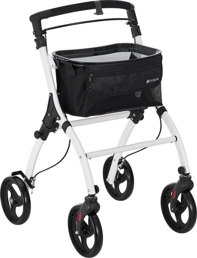 Aluminium Rollator Active - Wit