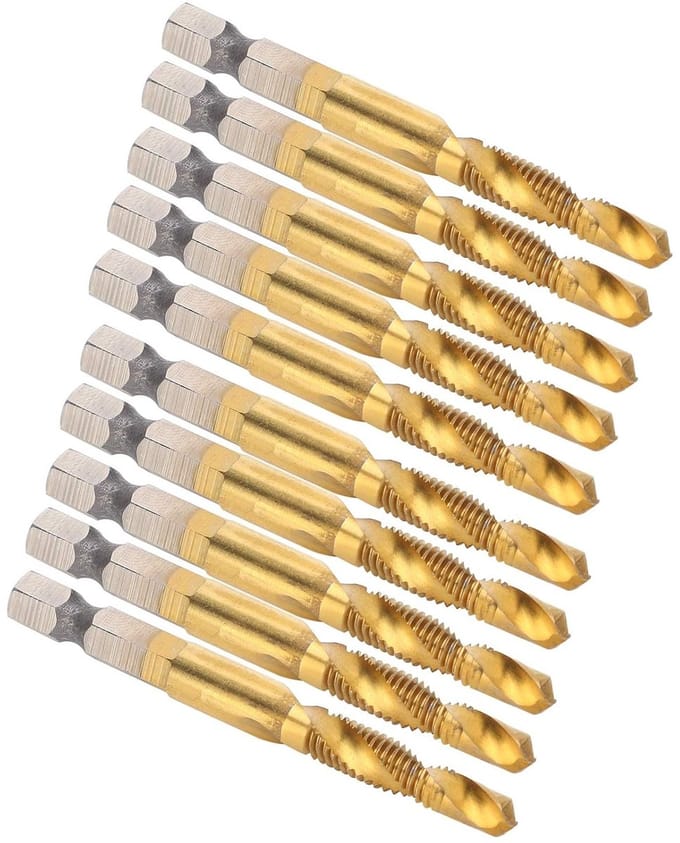 Complete Tap en Boor Set M6 - 10-delige Hex Schroef Tap en Spiral Fluit Accessoire voor Precisiewerk