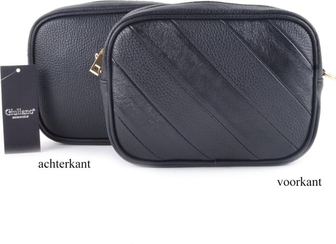 Giuliano Metallic Rainbow tas - zwart - made in Italy