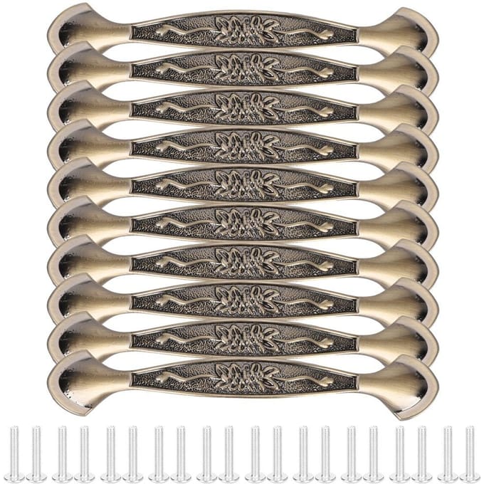 10 Set Kast Trek Handvat Zinklegering Schoenendoos Lade Kantoor Hardware Gat Afstand 96mm