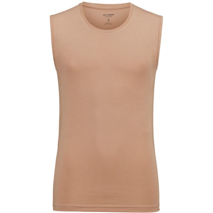 OLYMP Level Five T-Shirt voor eronder, Body Fit, Caramel