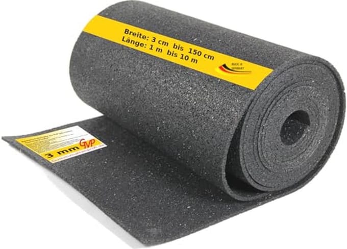 Bouwbeschermingsmat rubbergranulaat 10 mm x 9 m