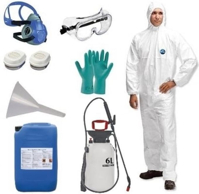 Houtworm & Boktor bestrijdingspakket - 20 Liter (160m2)