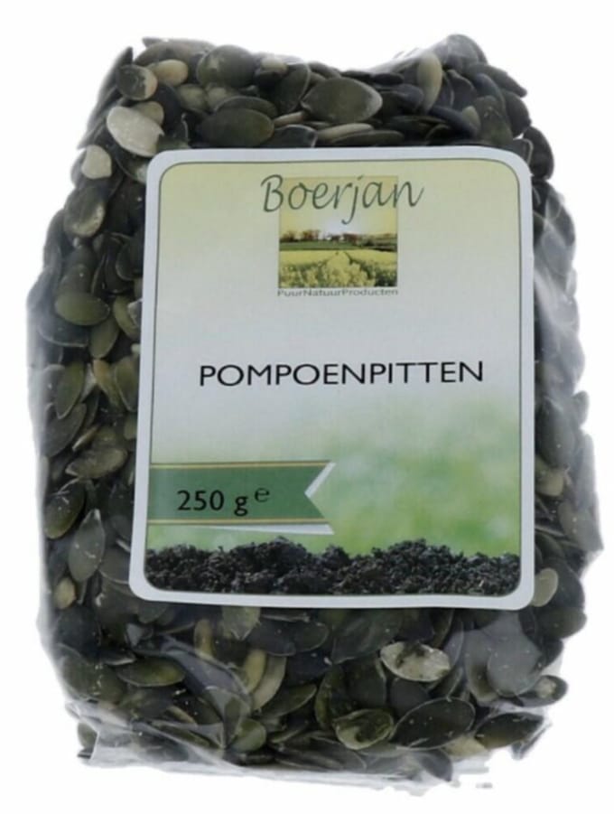 Boerjan - Pompoenpitten - 3 x 250 gr - Voordeelverpakking