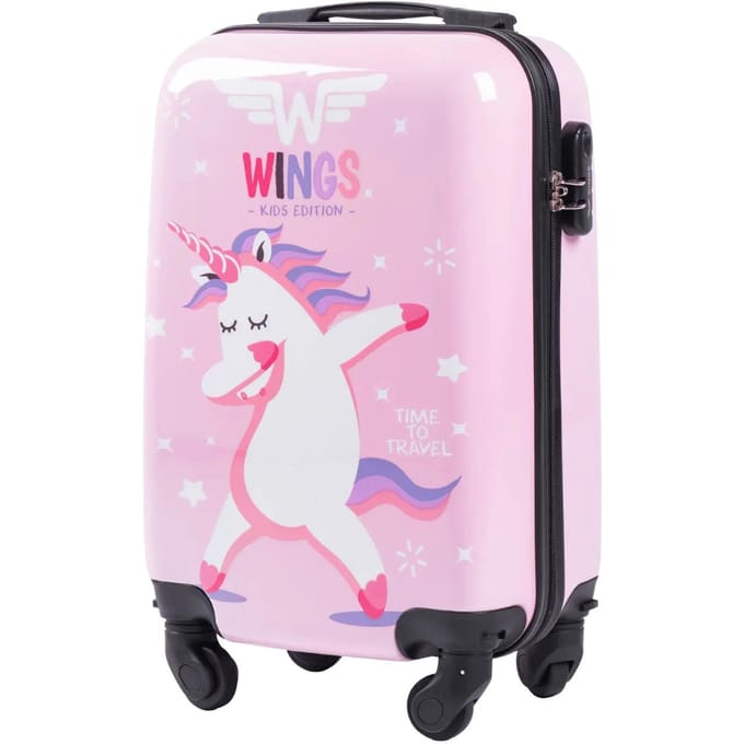 Kinder handbagagekoffer Wings Jay Unicorn 18"