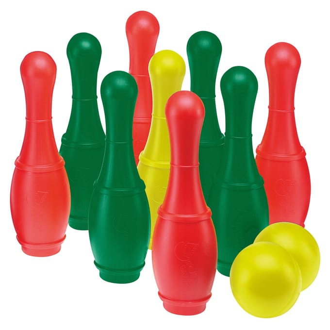 Kegelspel 11-delig Met 9 Pylonnen En 2 Ballen
