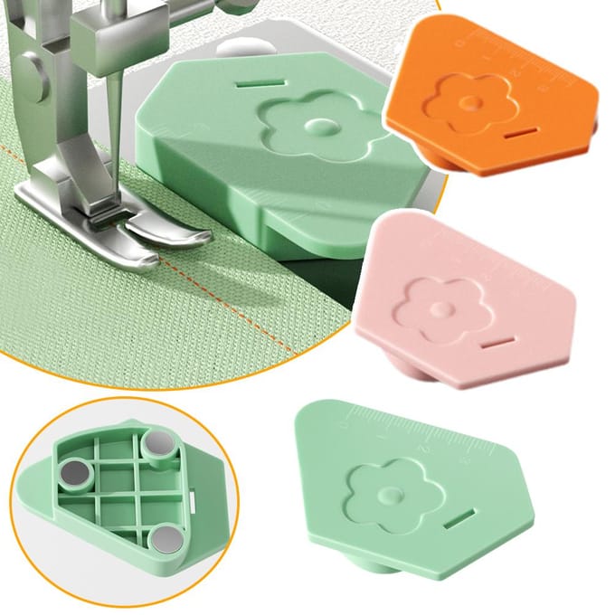 Magneet Lockstitcher Naaimachine Accessoires Multifunctionele Magneetmeter Rand Veelhoekig Anti-Krul Plastic Positioneerder