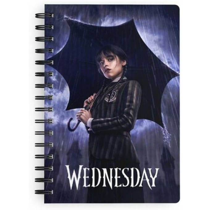 Wednesday Wednesday - Rain Unisex Notepad - meerkleurig - Standard