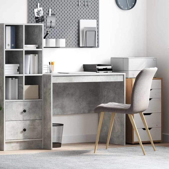 vidaXL - Bureau - Beton - Grijs - 90 - x - 50 - x - 76 - cm