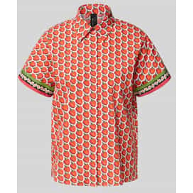 Regular fit blouse met 1/2-mouwen