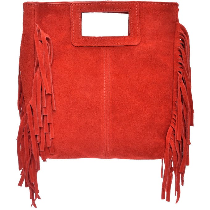 Anna Luchini Rood Rundleer Tas