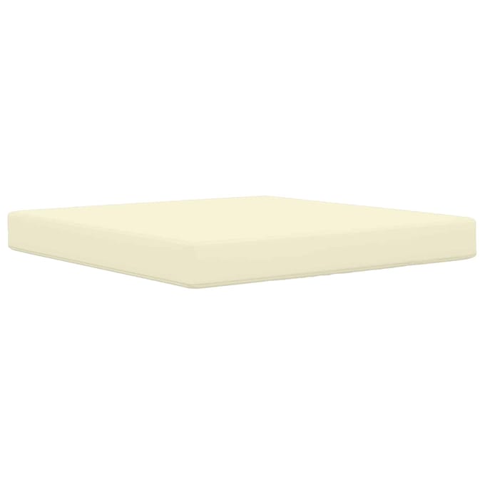 vidaXL - Buitenbankkussen - Polyester - Crèmekleurig - 80 - x - 80 - cm