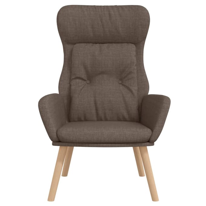 vidaXL - Relaxstoel - stof - taupe