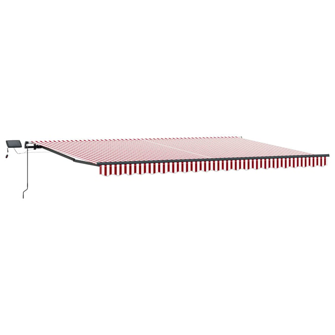 vidaXL - Handmatige - zonnetent - met - zonne-energie - ledverlichting - 5 - x - 3 - m
