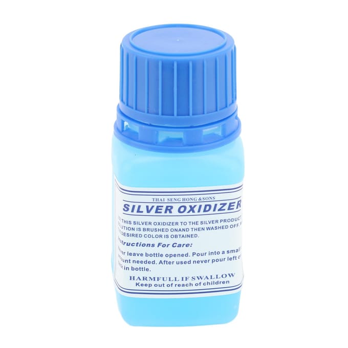 Solution Argent Antique 60ml Solution Oxydante pour Argent à Action Rapide Liquide d'Antiquité Longue Durée pour la Fabrication de Bijoux blue