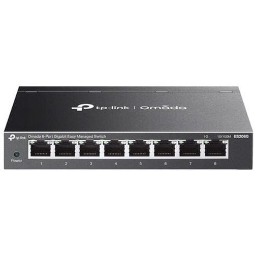 TP-Link Omada ES208G beheerde L2 gigabit-ethernet-netwerkswitch (10/100/1000) zwart