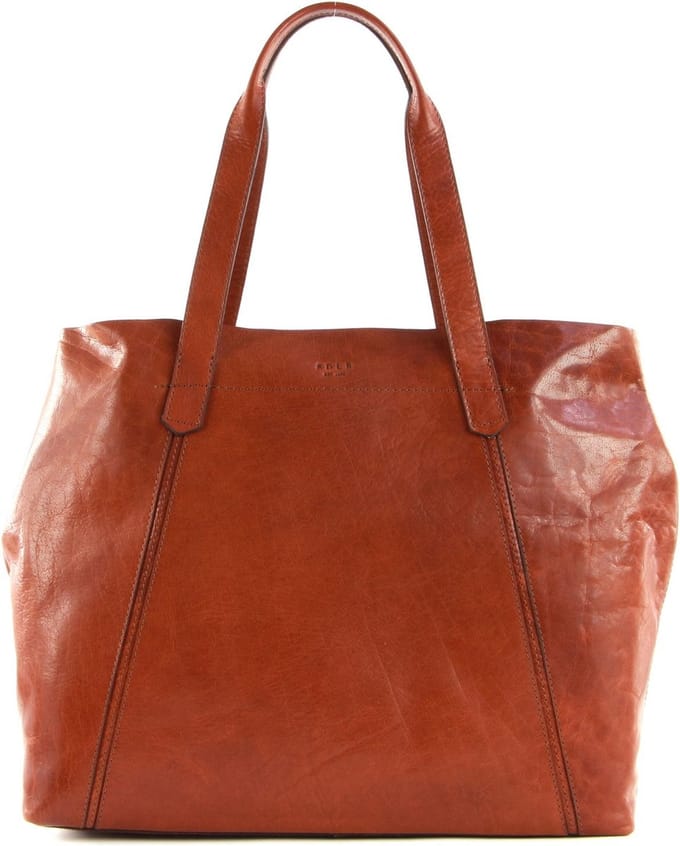 SADDLER Shopper Schoudertas Paris Tote Bag Midbrown Bruine