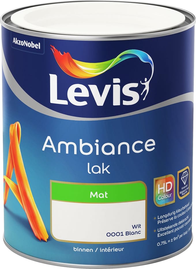 Levis - Ambiance Lak Mat - Wit - 0,75 L