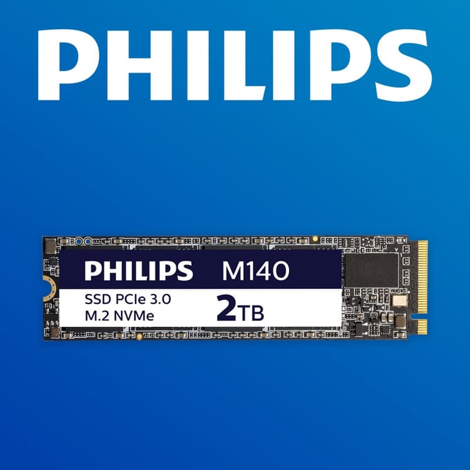 Philips M.2 SSD 2TB - NVMe SSD - PCIe 3.0 - tot 3500 MB/s - laptop en desktop