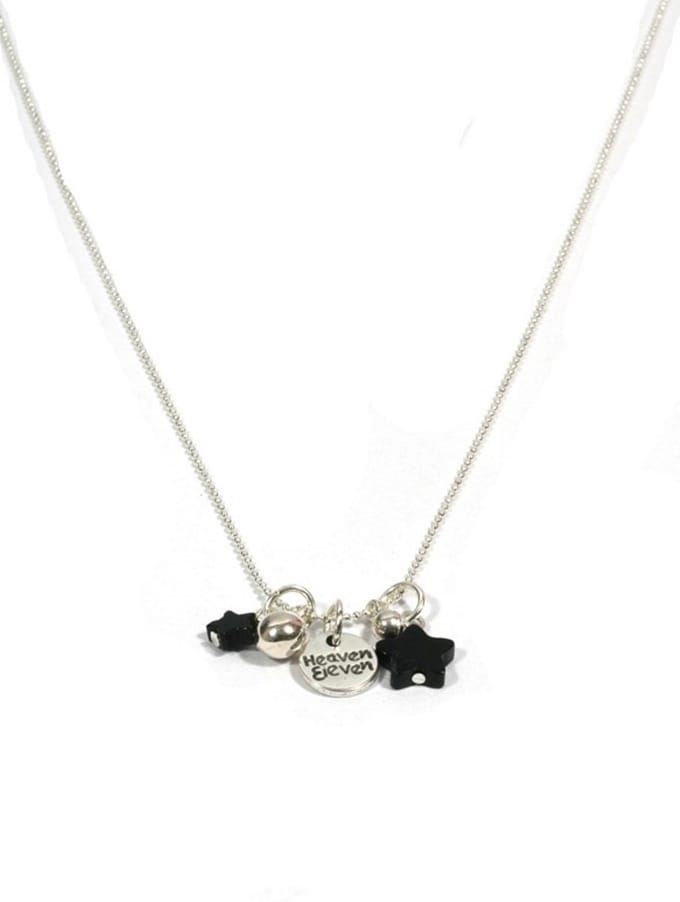 Heaven Eleven dames Ketting ballchain - - zwart sterren