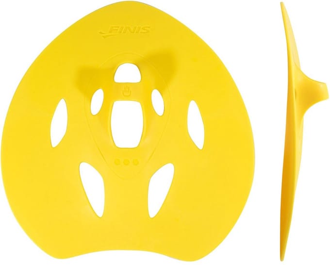 Finis - manta paddle technical, geel - maat XL