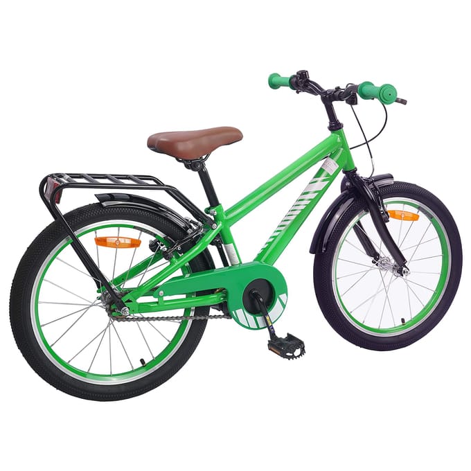 vidaXL - Kinderfiets - 18 - Inch - voor - 5-7 - jaar - oud - Groen