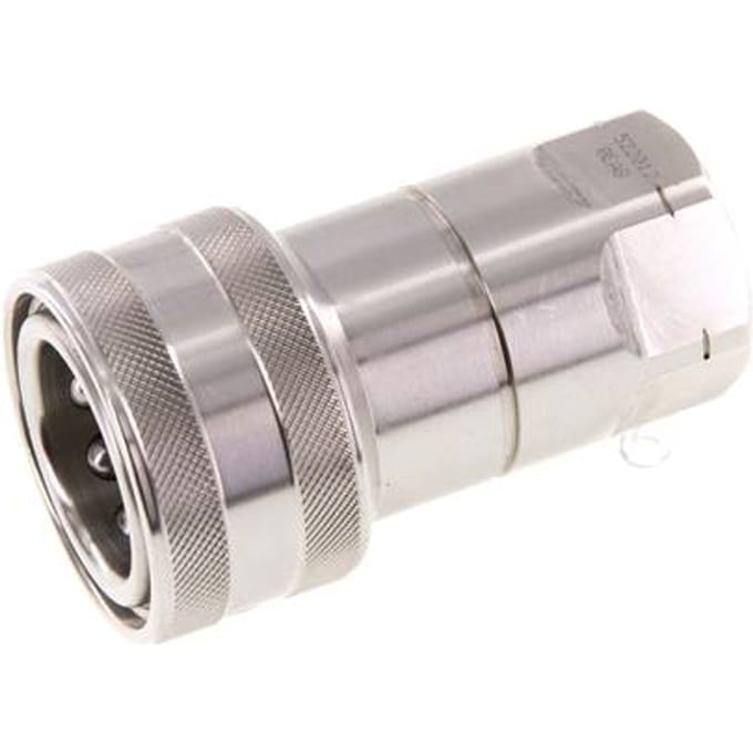 RVS DN 12.5 Hydraulische Koppeling Snelkoppeling 1/2 inch NPT binnendraad ISO 7241-1 B D 23.5mm