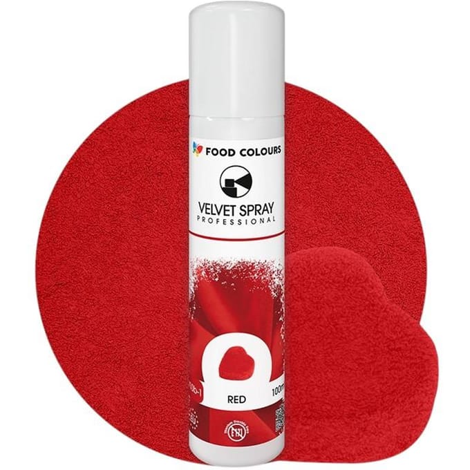 Zamsz in Spray Rood Voedingskleuren Fluweel 100 ml Rood