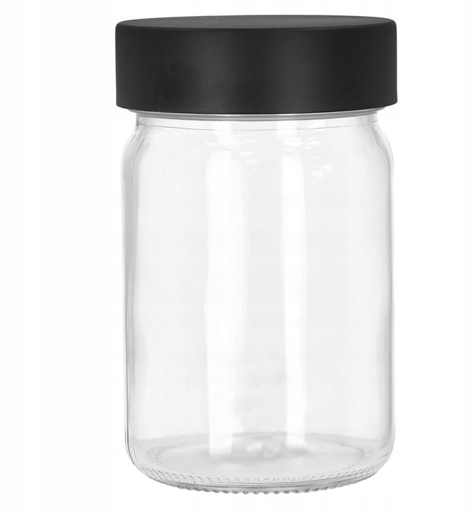 8x glazen pot 200 ml met deksel - ideaal voor kruiden en voeding