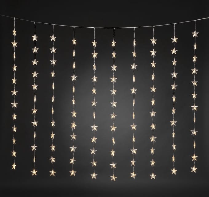 Konstsmide Christmas LED lichtgordijn ster 120-lamps, warmwit