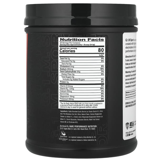 BPN, G.1.M Sport, Citroen Limoen Smaak, 1 lb 6 oz (623 gr)