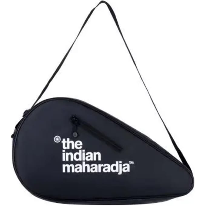 The Indian Maharadja Padeltas - Padeltas voor 1 Padelracket - Zwart/Wit